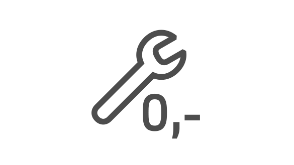 Brak konieczności serwisowania przez 6 miesięcy/ 10 000 km.